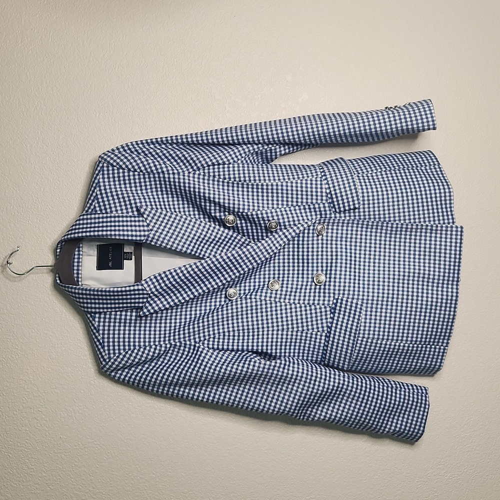 J & L Atelier‎ plaid blazer, size medium